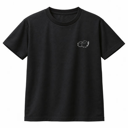 しまえなが キッズドライTシャツ 005_ブラック