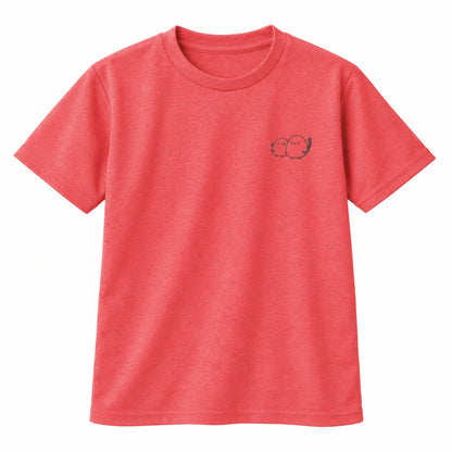 しまえなが キッズドライTシャツ 903_ミックスレッド