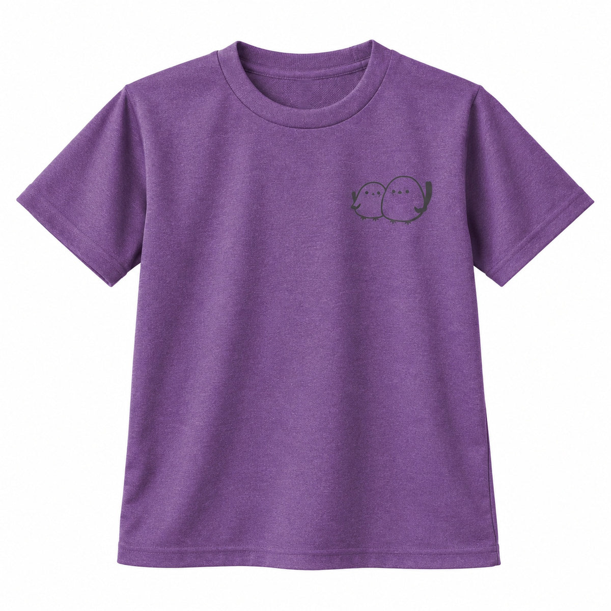 しまえなが キッズドライTシャツ 905_ミックスパープル