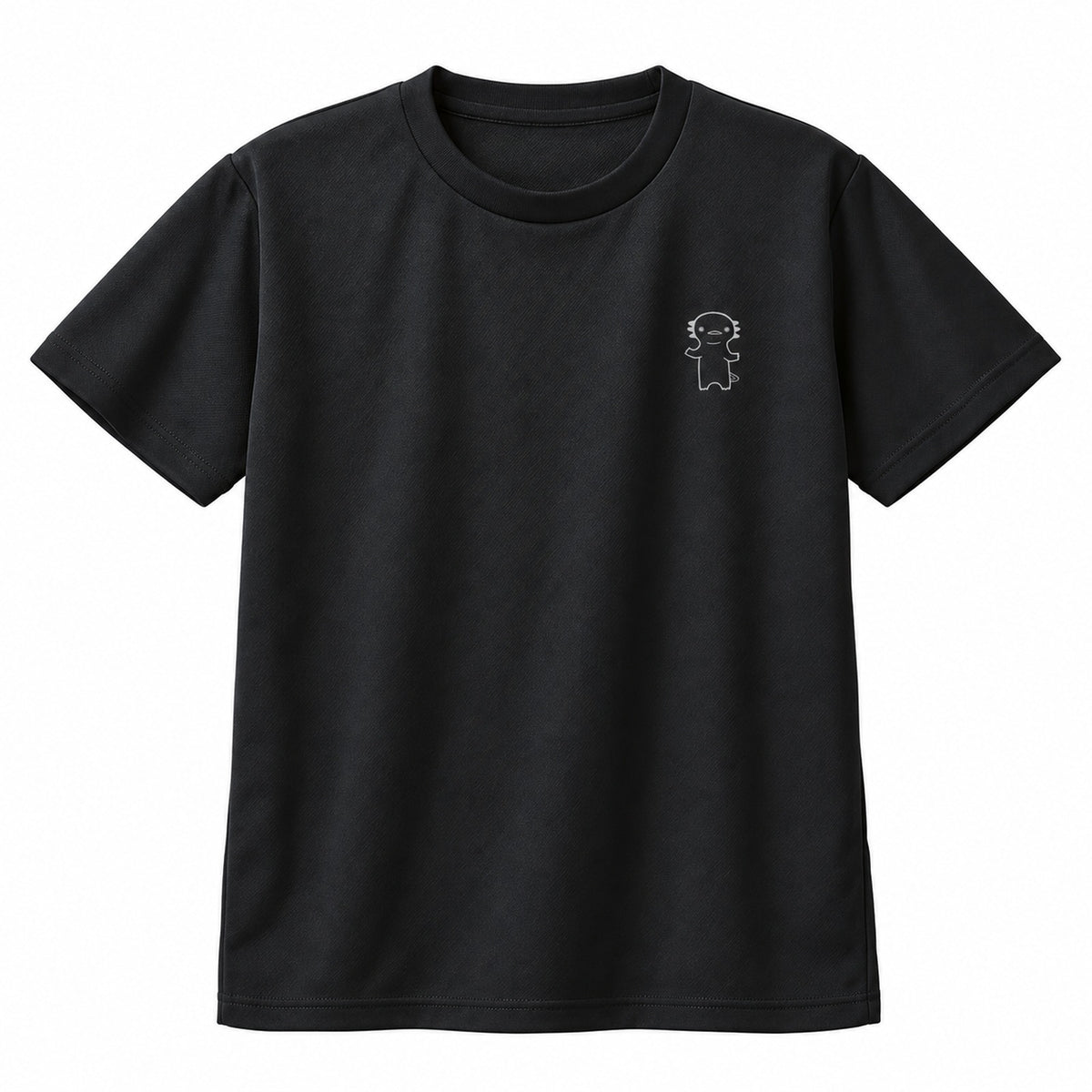 うぱーん キッズドライTシャツ 005_ブラック