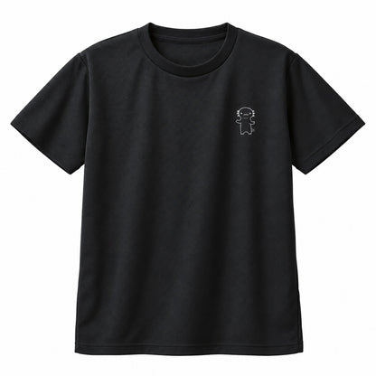 うぱーん キッズドライTシャツ 005_ブラック