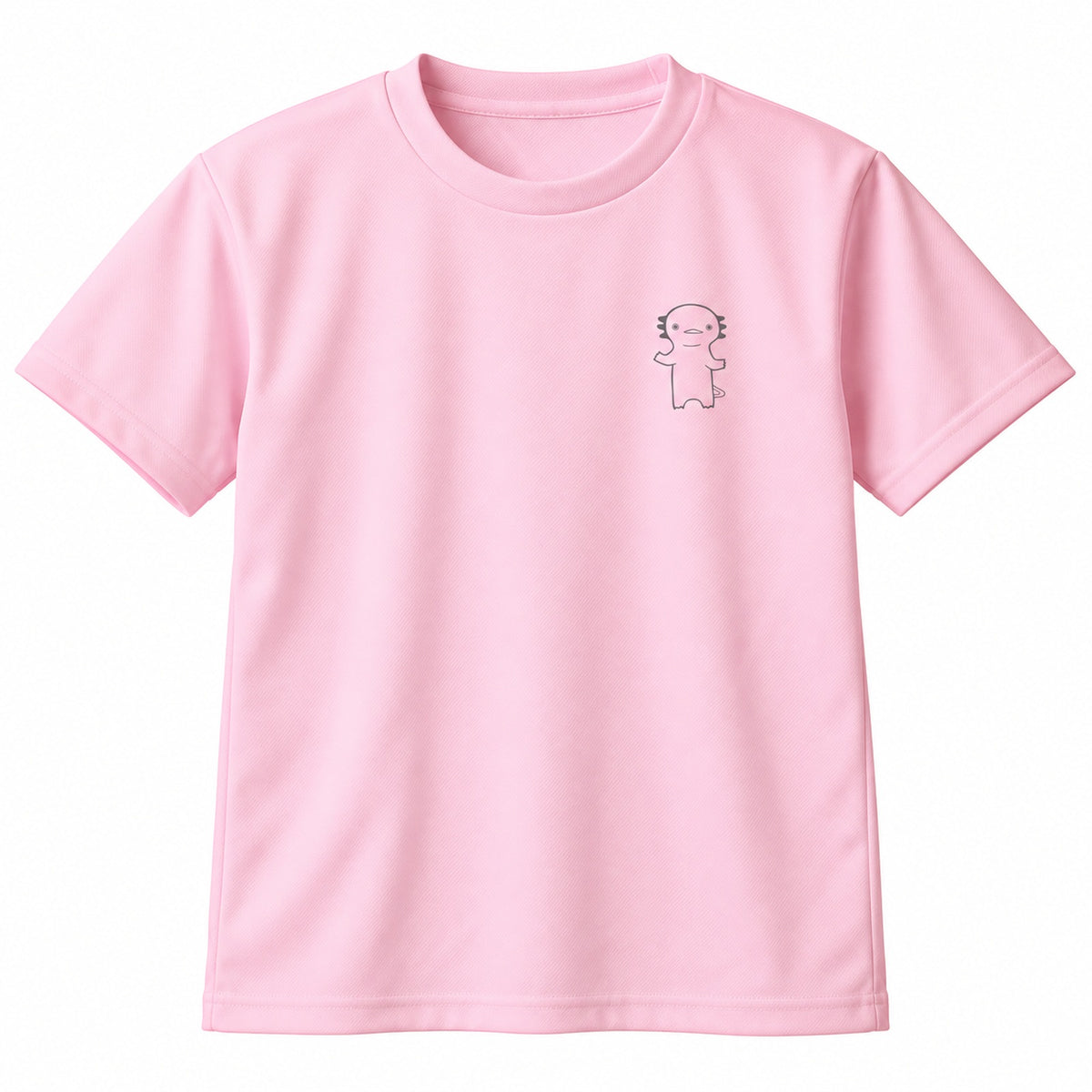 うぱーん キッズドライTシャツ 132_ライトピンク