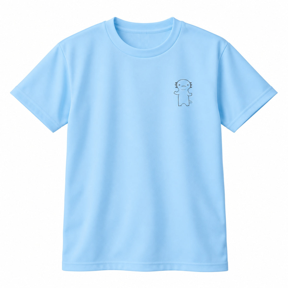 うぱーん キッズドライTシャツ 133_ライトブルー