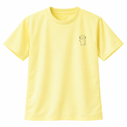 うぱーん キッズドライTシャツ 134_ライトイエロー