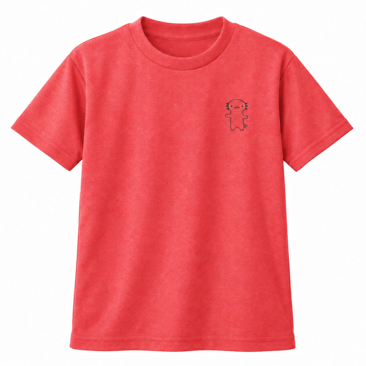 うぱーん キッズドライTシャツ 903_ミックスレッド