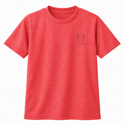 うぱーん キッズドライTシャツ 903_ミックスレッド