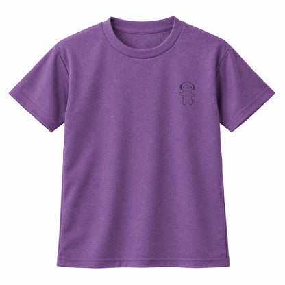 うぱーん キッズドライTシャツ 905_ミックスパープル