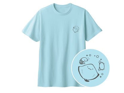 えいみょん ワンポイントTシャツ 133_ライトブルー