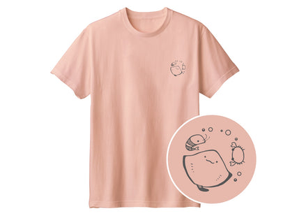 えいみょん ワンポイントTシャツ 400_ダスティピンク