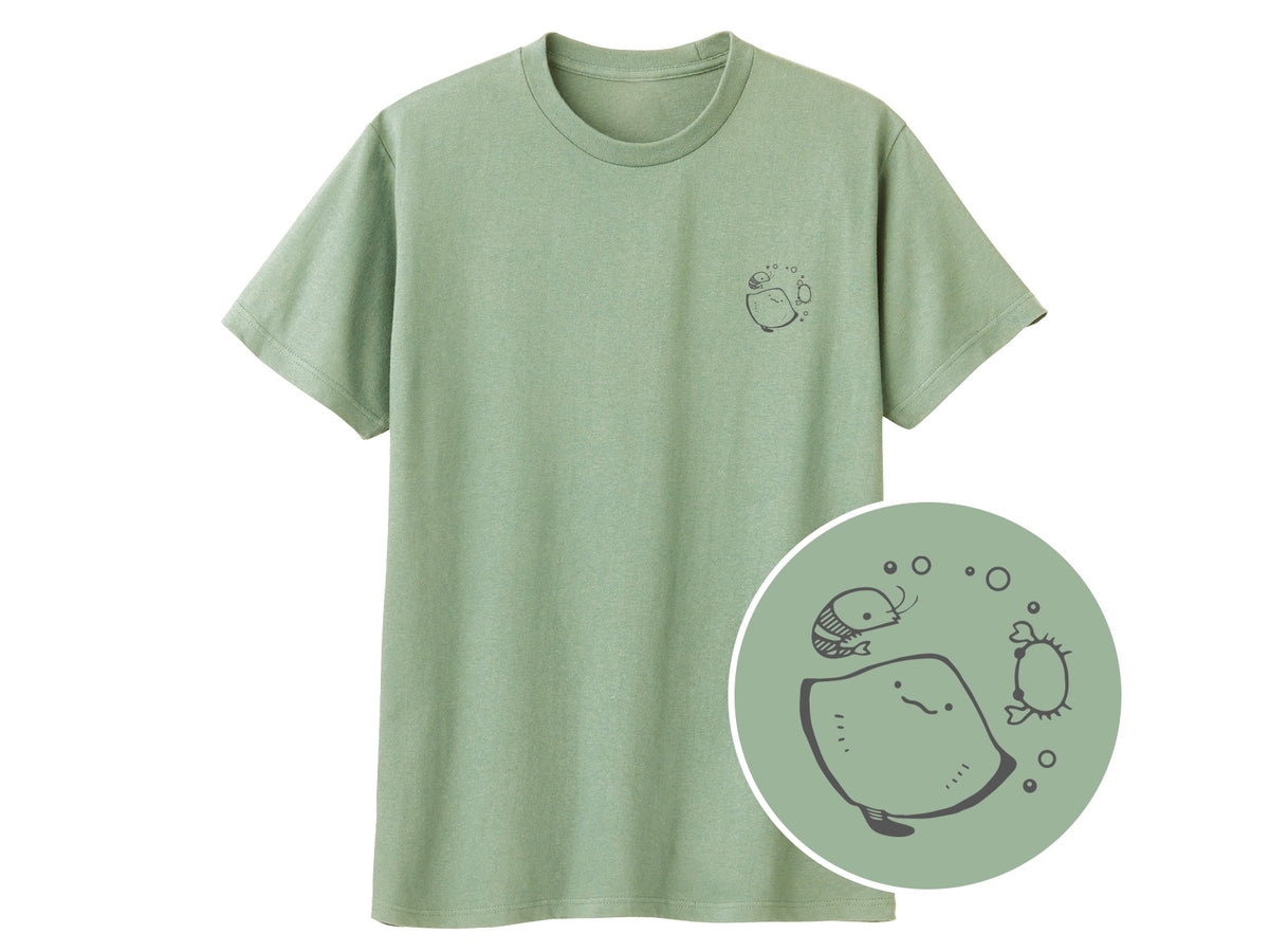 えいみょん ワンポイントTシャツ 423_ライトセージ
