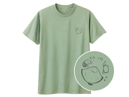 えいみょん ワンポイントTシャツ 423_ライトセージ