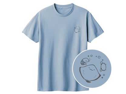えいみょん ワンポイントTシャツ 426_アシッドブルー