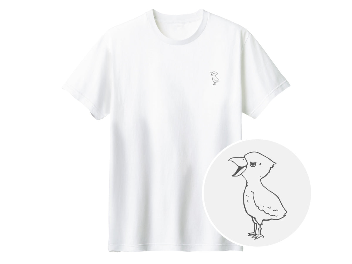 端弘コウ ワンポイントTシャツ 001_ホワイト