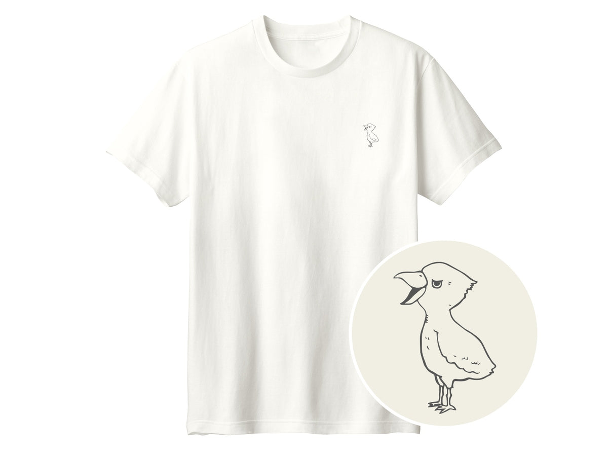 端弘コウ ワンポイントTシャツ 073_アイボリー