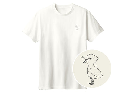 端弘コウ ワンポイントTシャツ 073_アイボリー