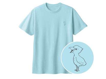 端弘コウ ワンポイントTシャツ 133_ライトブルー
