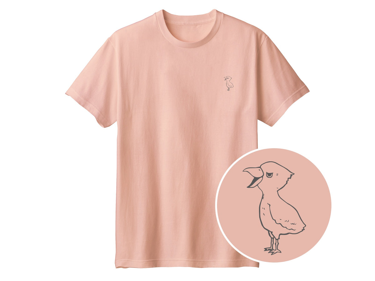 端弘コウ ワンポイントTシャツ 400_ダスティピンク