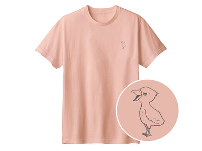端弘コウ ワンポイントTシャツ 400_ダスティピンク