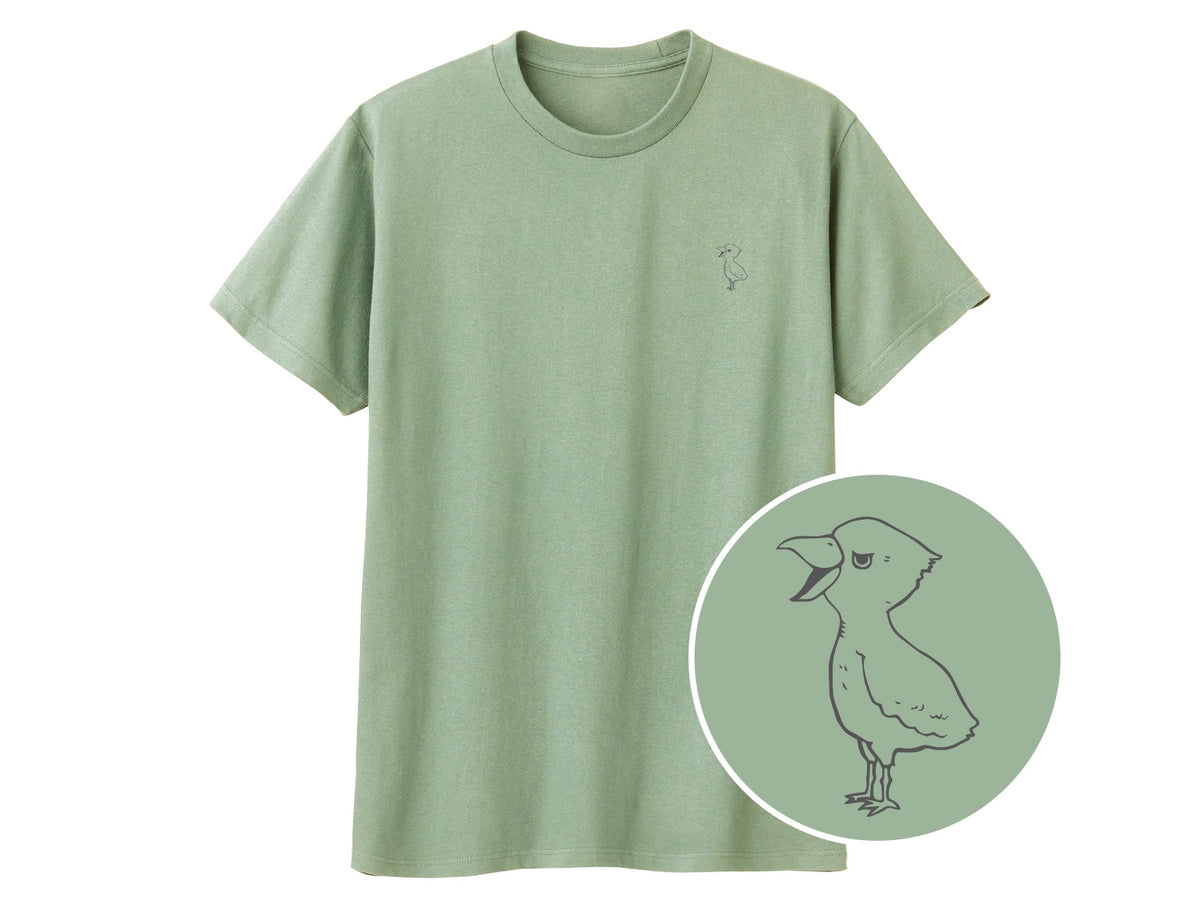 端弘コウ ワンポイントTシャツ 423_ライトセージ