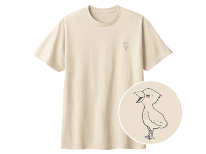 端弘コウ ワンポイントTシャツ 455_ライトベージュ