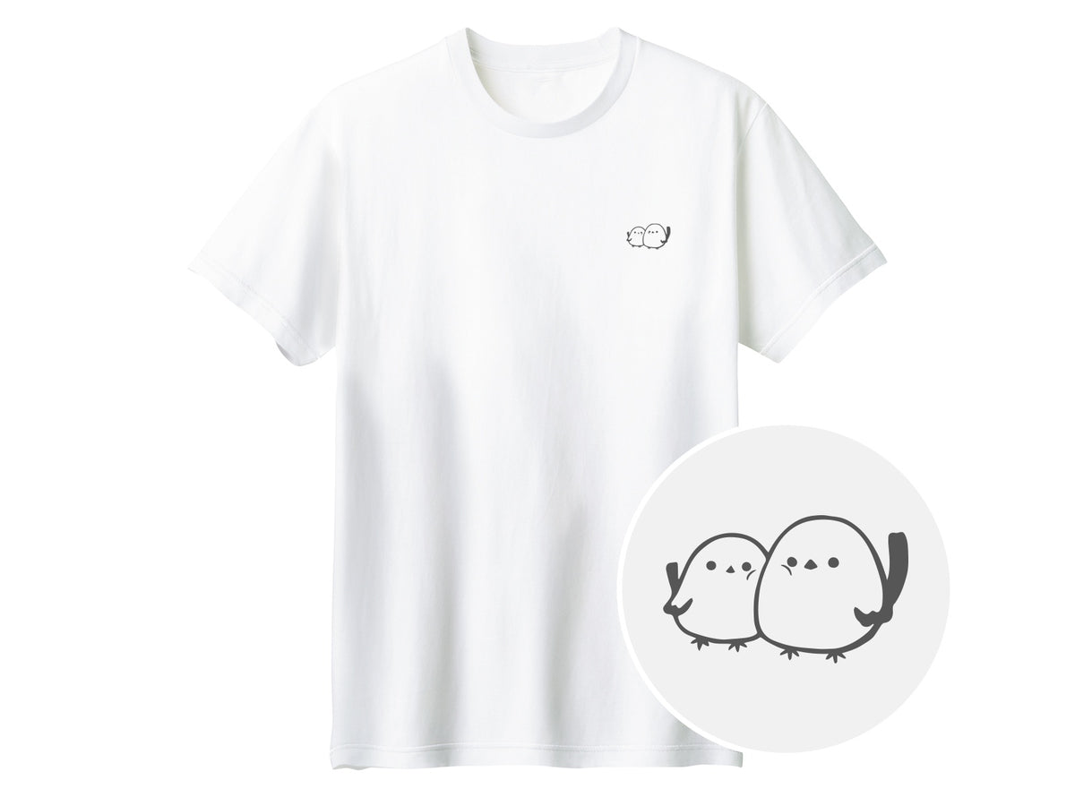 しまえなが ワンポイントTシャツ 001_ホワイト