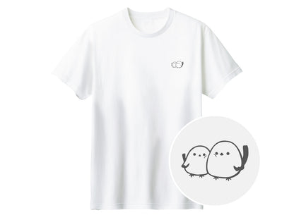 しまえなが ワンポイントTシャツ 001_ホワイト
