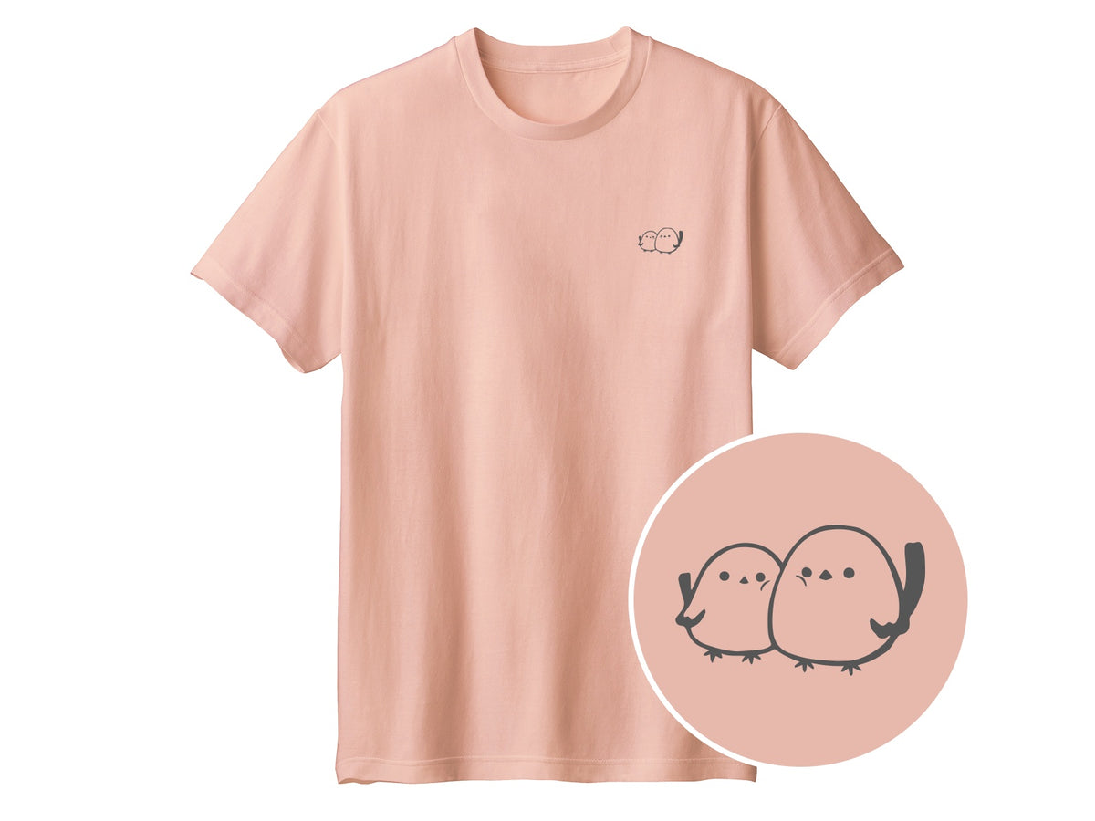 しまえなが ワンポイントTシャツ 400_ダスティピンク