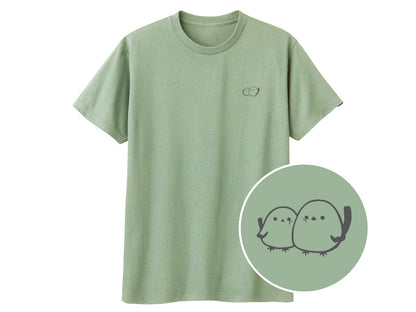 しまえなが ワンポイントTシャツ 423_ライトセージ