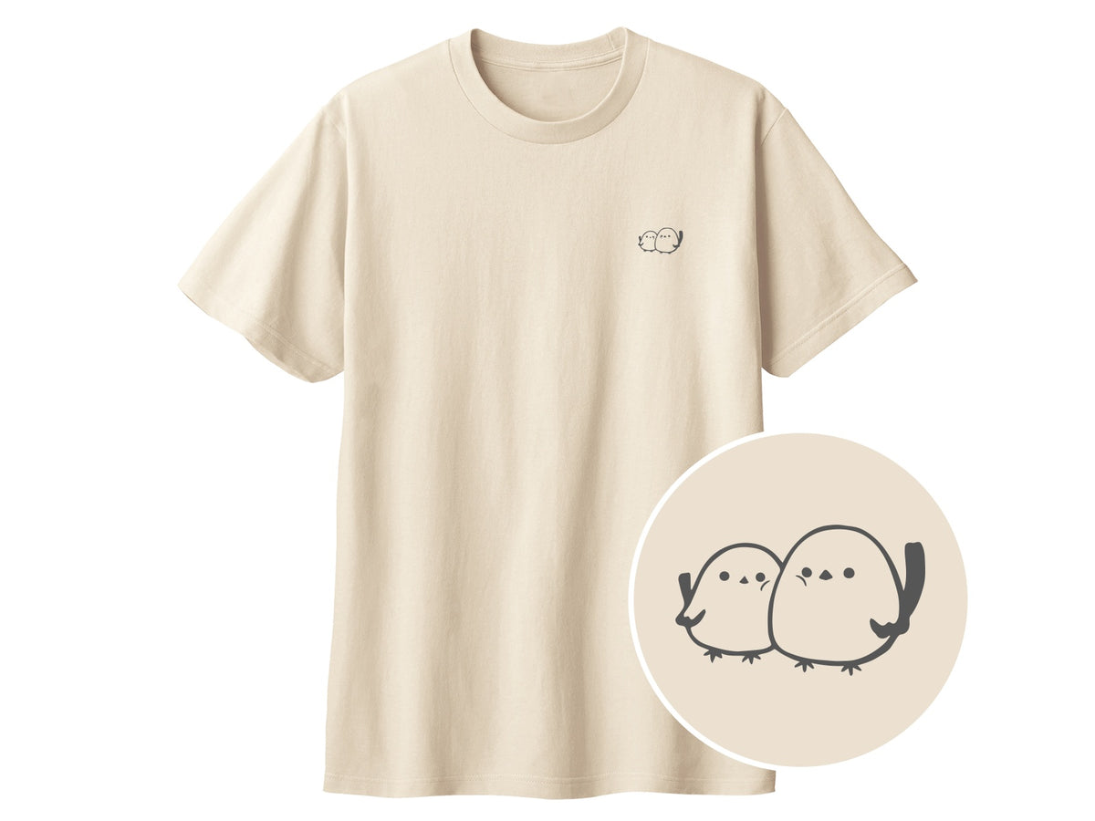 しまえなが ワンポイントTシャツ 455_ライトベージュ