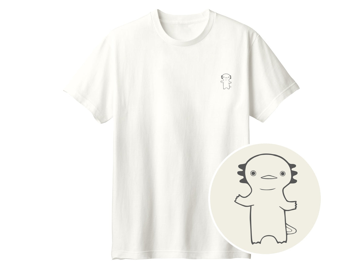 うぱーん ワンポイントTシャツ 073_アイボリー