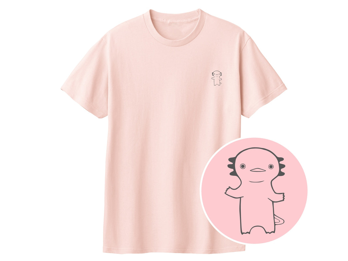 うぱーん ワンポイントTシャツ 132_ライトピンク