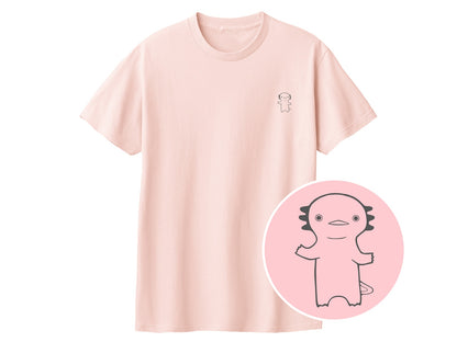 うぱーん ワンポイントTシャツ 132_ライトピンク