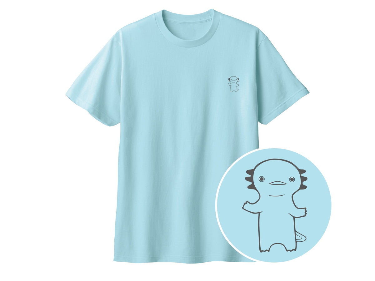 うぱーん ワンポイントTシャツ 133_ライトブルー