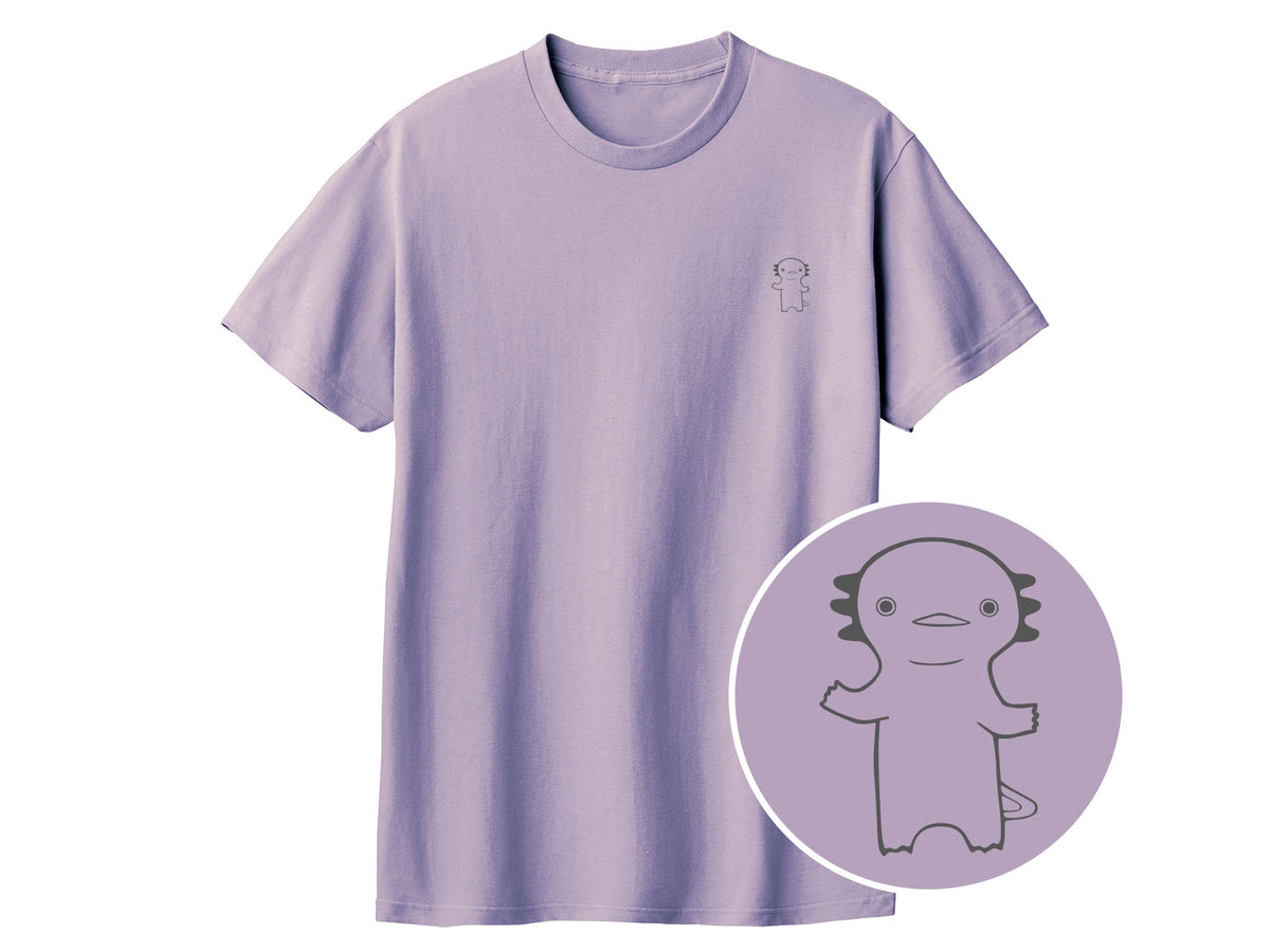 うぱーん ワンポイントTシャツ 427_ラベンダーミスト