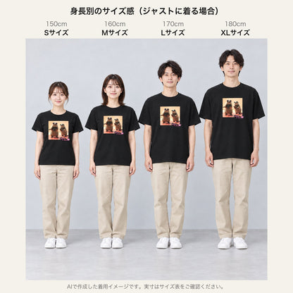 マーモット イラストTシャツ｜もぐもぐ、マーモット。