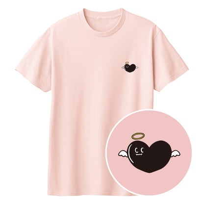 天使ハート「あのよん」キッズTシャツ ライトピンク