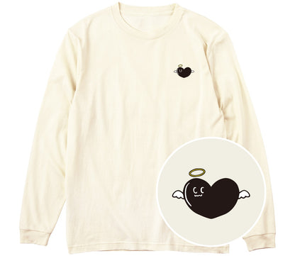 天使ハート「あのよん」ロングTシャツ アイボリー