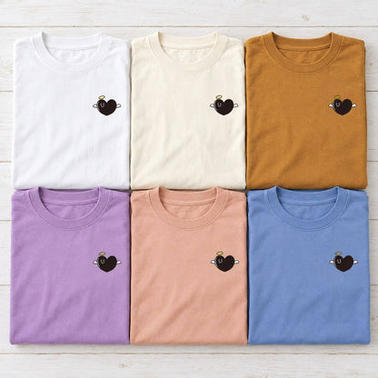 あのよん（天使ハート）袖リブ長袖Tシャツ 全6色カラーバリエーション