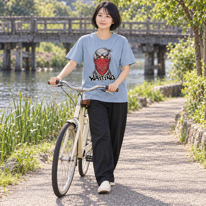 ハシビロコウ Tシャツ「WAITING」｜じっと、その時を待つ。
