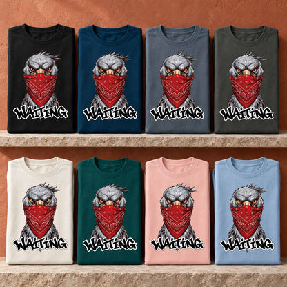 ハシビロコウ Tシャツ「WAITING」｜じっと、その時を待つ。