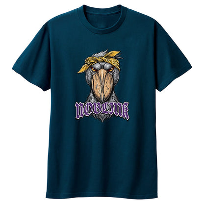 NOBLINK バンダナのハシビロコウ キッズTシャツ インディゴ