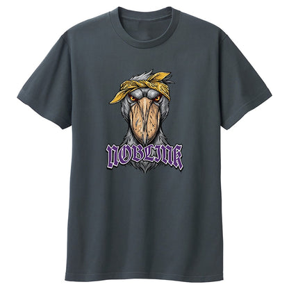 NOBLINK バンダナのハシビロコウ キッズTシャツ デニム