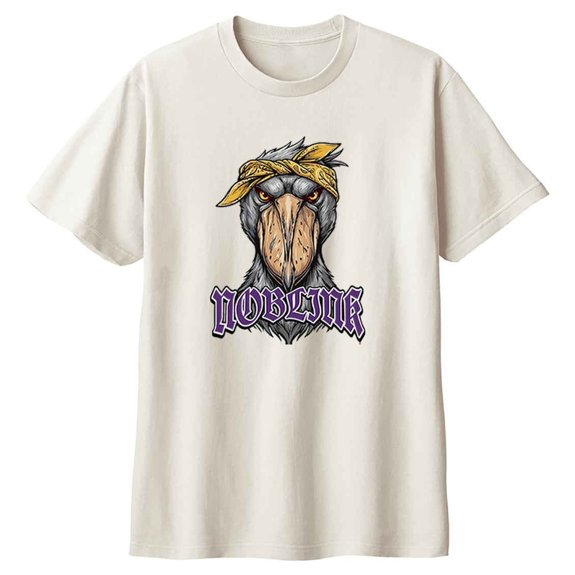 NOBLINK バンダナのハシビロコウ キッズTシャツ ソルト