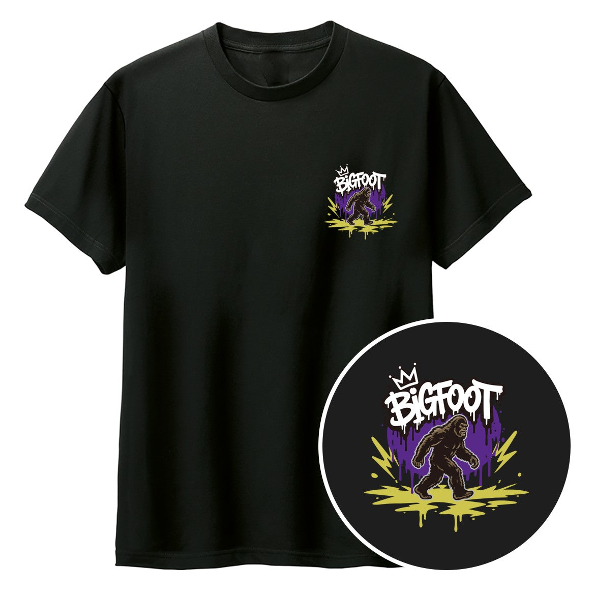 BIGFOOT ワンポイントキッズTシャツ 005_ブラック