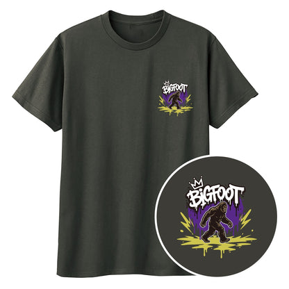 BIGFOOT ワンポイントキッズTシャツ 129_チャコール