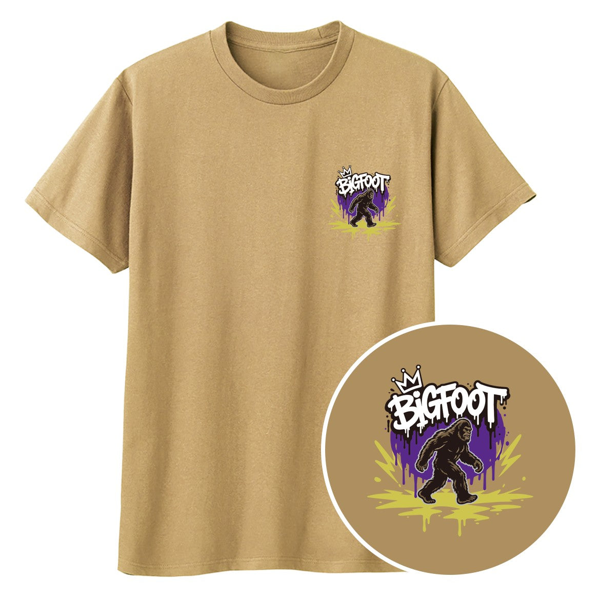 BIGFOOT ワンポイントキッズTシャツ 136_サファリ