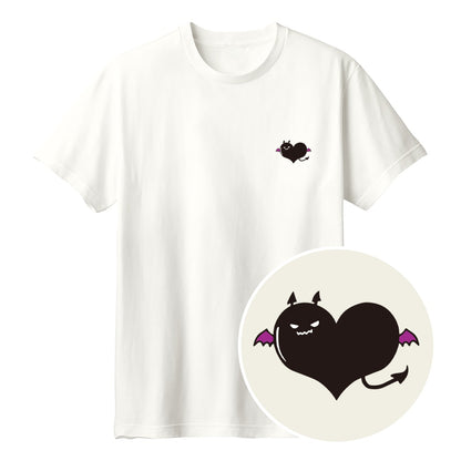 悪魔ハート「でももん」Tシャツ アイボリー