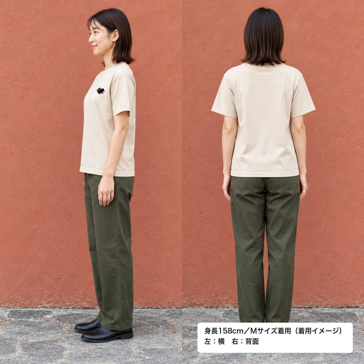 悪魔ハート ワンポイントTシャツ「でももん」｜ちょっぴり、いたずら心。