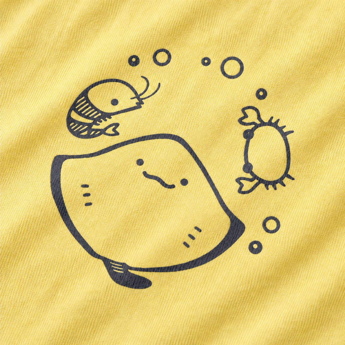 エイ ワンポイントTシャツ「えいみょん」｜海の仲間と、ぷかぷか。