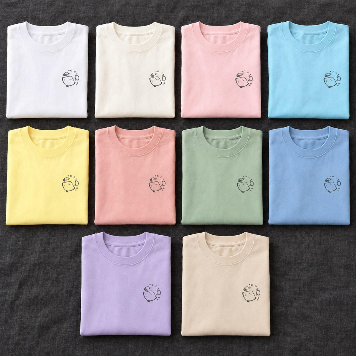 エイ ワンポイントTシャツ「えいみょん」｜海の仲間と、ぷかぷか。